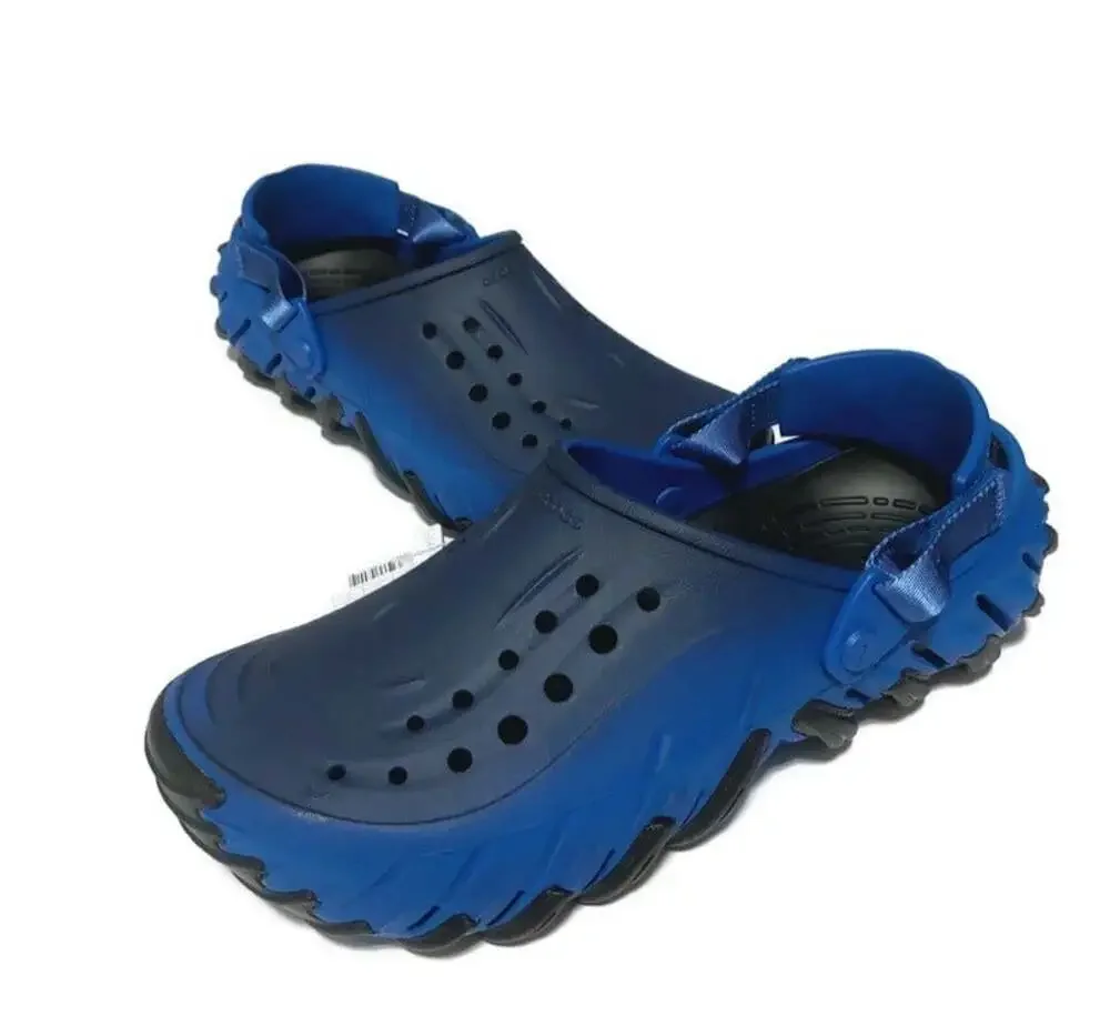 Crocs Echo Ro Clog Fade Blue Bolt Mens Size 12 Slip On Rubber Sole Sandals NWT